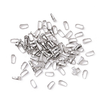 Tarnish Resistant 304 Stainless Steel Snap On Bails STAS-S057-39-1