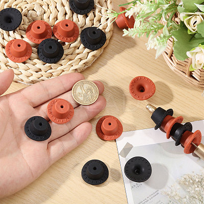 20Pcs 2 Colors Silicone Beads SIL-CA0004-54-1