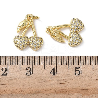 Brass Micro Pave Cubic Zirconia Pendants KK-H522-02C-G-1