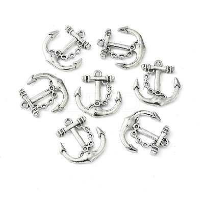 Tibetan Style Alloy Anchor Pendants LS-X-TIBEP-839-AS-NR-1