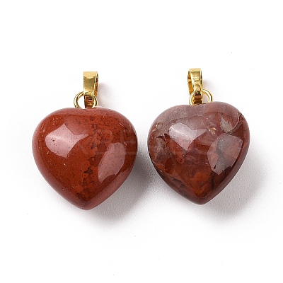 Natural Red Jasper Pendants X-G-I311-A25-G-1
