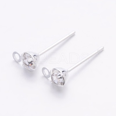 Brass Post Earring Findings EC592-S-1