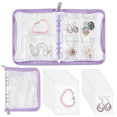 Transparent Jewelry Organizer Storage Zipper Bag AJEW-WH0314-44C-1
