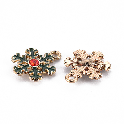 Eco-Friendly Alloy Enamel Pendants ENAM-T011-67-NR-1