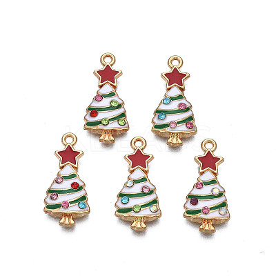 Rack Plating Alloy Enamel Pendants LS-X-ENAM-N055-148B-1
