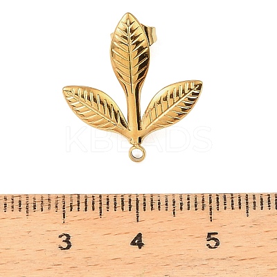 304 Stainless Steel Stud Earring Findings STAS-Z199-03G-03-1