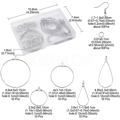 DIY Wire Wrap Earring Making Kit DIY-FS0005-09-1