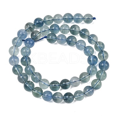 Natural Blue Fluorite Beads Strands GG-CBAF158-8mm-1