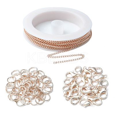 DIY Chain Bracelet Necklace Making Kit DIY-YW0006-43-1