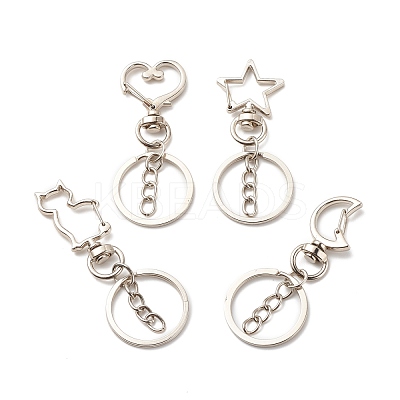 Alloy Swivel Keychain Clasps KEYC-JKC00329-02-1