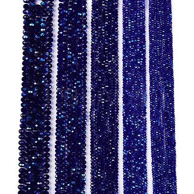 Electroplate Glass Beads Strands EGLA-A044-T6mm-L06-1