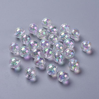 Eco-Friendly Transparent Acrylic Beads PL735-2-1