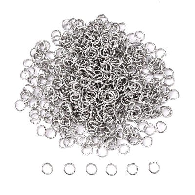 Tarnish Resistant 304 Stainless Steel Open Jump Rings STAS-E011-5x0.7mm-1