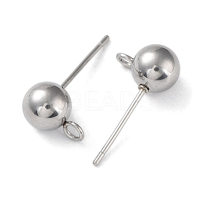 Non-Tarnish 304 Stainless Steel Stud Earring Findings STAS-M323-01B-P-1