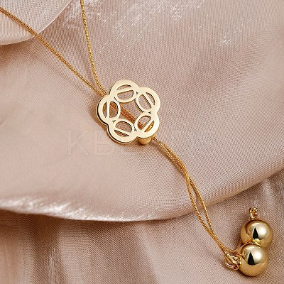 Elegant Hollow Flower Y-Shaped Chain Pendant Lariat Necklaces for Autumn/Winter RX2303-5-1
