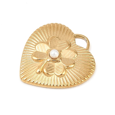 304 Stainless Steel & ABS Plastic Imitation Pearl Pendants STAS-Z185-03G-01-1