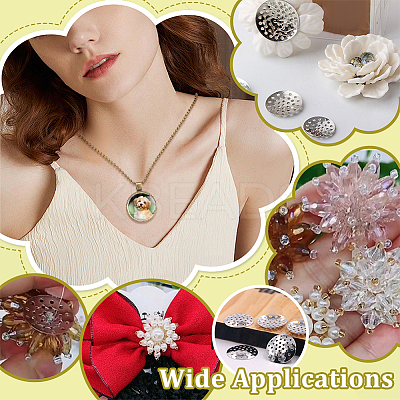 DIY Iron Ball Necklaces & Alloy Finger Ring Brooch Making Kits DIY-GA0008-14-1