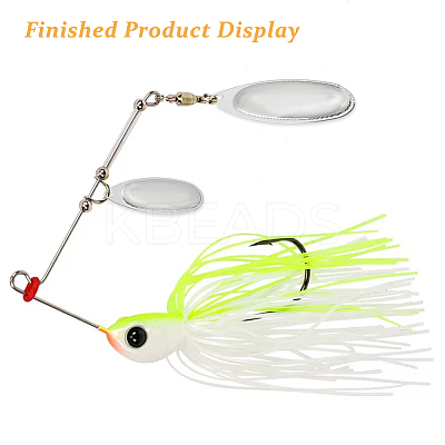 60Pcs 5 Styles Iron Fishing Lures FIND-FH0010-43A-1