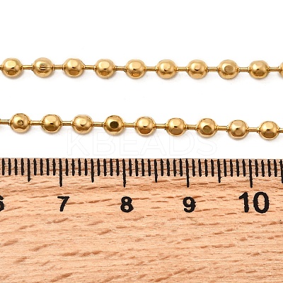 3MM 304 Stainless Steel Ball Chain Necklaces for Women NJEW-B134-09B-G-1
