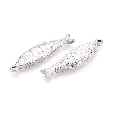 304 Stainless Steel Fish Pendants STAS-T069-13P-1