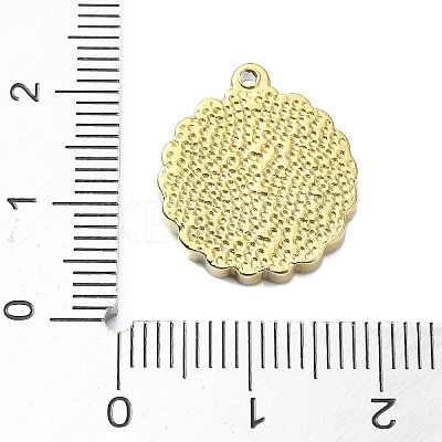 Ion Plating(IP) 304 Stainless Steel Pendants STAS-B058-07G-05-1