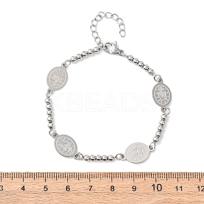 Religion 304 Stainless Steel Link Bracelets LS-BJEW-F524-04B-P-1