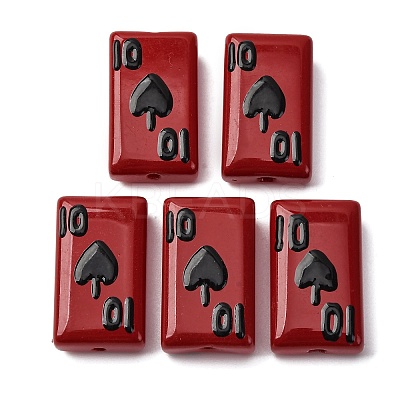 Baking Paint Glass Enamel Beads LAMP-Q045-07G-1