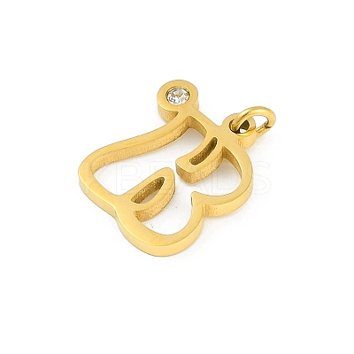 304 Stainless Steel Pendants STAS-R137-01G-B-1