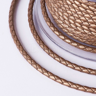 Braided Cowhide Cord WL-I003-3mm-D-10-1