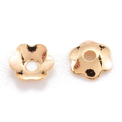 Brass Bead Cap KK-F824-029G-1