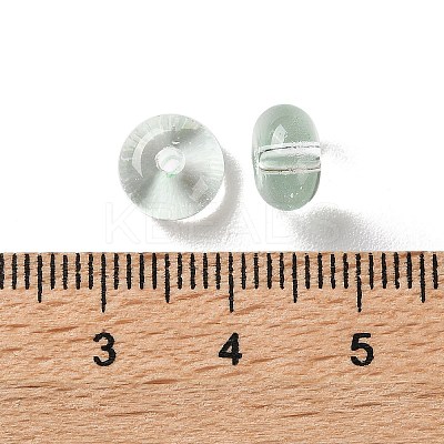 Baking Paint Transparent Glass Beads DGLA-S116-01B-1