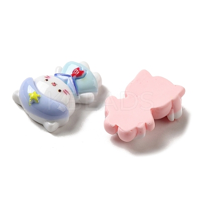 Ocean Theme Opaque Sailing Resin Decoden Cabochons RESI-G090-03-1