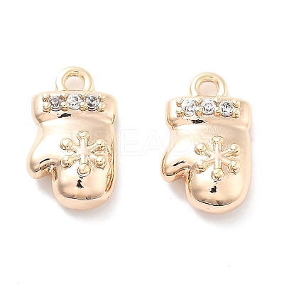 Micro Pave Clear Cubic Zirconia Pendants KK-M102-07G-1