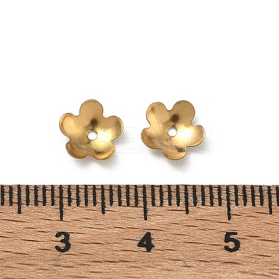 304 Stainless Steel Bead Caps STAS-P448-09E-G-1