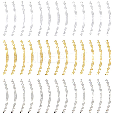 300Pcs 3 Colors Brass Tube Beads KK-PA0001-07-1