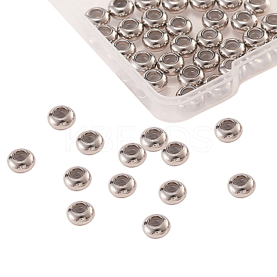 50Pcs 304 Stainless Steel Beads STAS-CJ0001-195-1