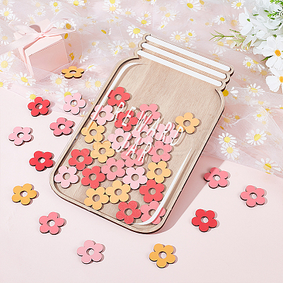 DIY Wood Flower Reward Chart for Kids AJEW-WH0542-79-1