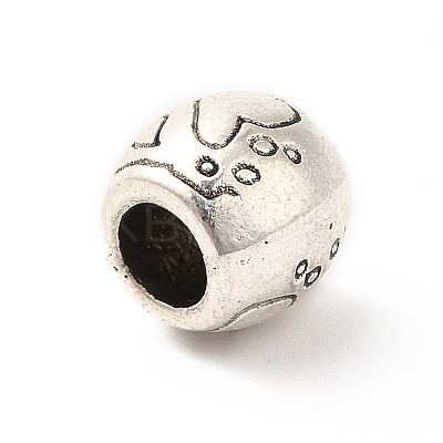 Tibetan Style Alloy European Beads PALLOY-P293-119AS-1