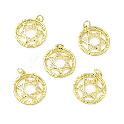 Brass Micro Pave Cubic Zirconia Pendants KK-E068-VB429-1
