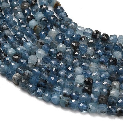 Gradient Color Natural Devil Blue Aquamarine Beads Strands G-NH0072-C01-01-1