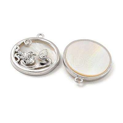 Brass Micro Pave Clear Cubic Zirconia Pendants KK-L211-011P-02-1