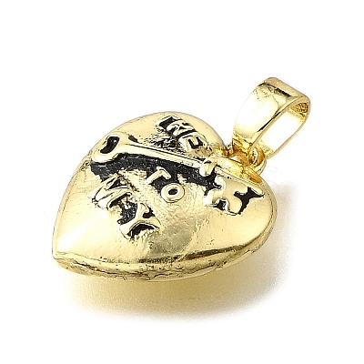 Brass Pendants KK-V007-011G-03-1