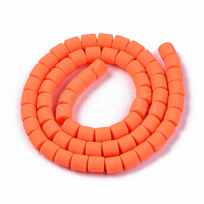 Handmade Polymer Clay Bead Strands CLAY-ZX006-01O-1