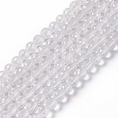 Electroplate Glass Bead Strands EGLA-R040-8mm-15-1