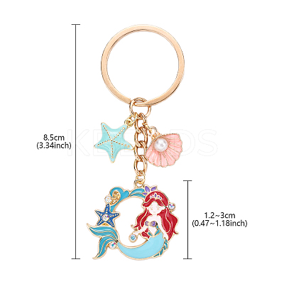 Brass & Alloy Enamel Keychain KEYC-YW00160-01-1