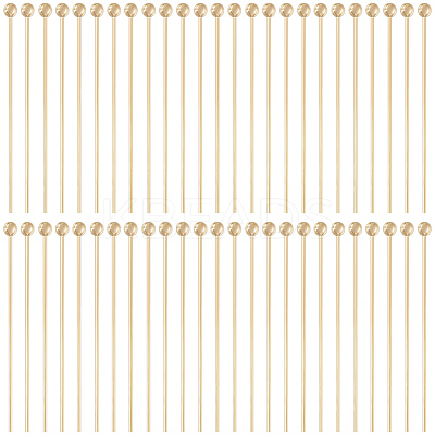 Brass Ball Head Pins KK-BBC0025-60B-1
