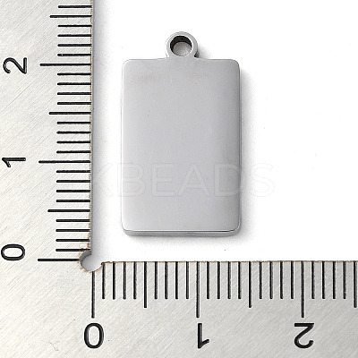 Non-Tarnish 304 Stainless Steel Pendants STAS-D025-06P-01-1