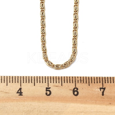304 Stainless Steel Lumachina Chain Necklaces X-NJEW-F248-17A-G-1
