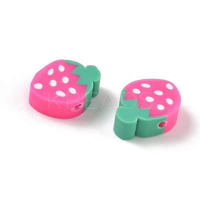 Fruit & Vegetable Theme Handmade Polymer Clay Beads CLAY-F006-02C-1