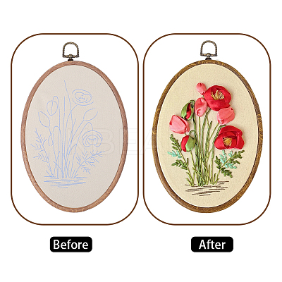 DIY Embroidery Beginner Kits DIY-WH20063-006C-1